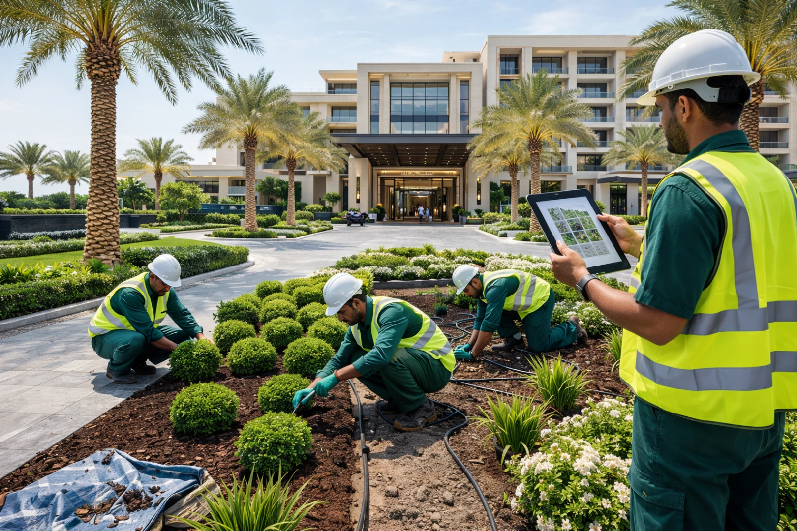 Hospitality landscaping solutions Dubai