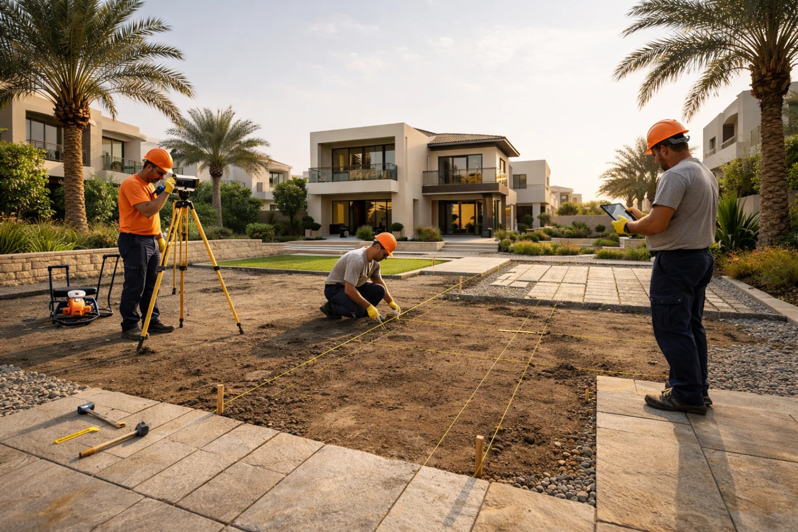Custom hardscape design Dubai