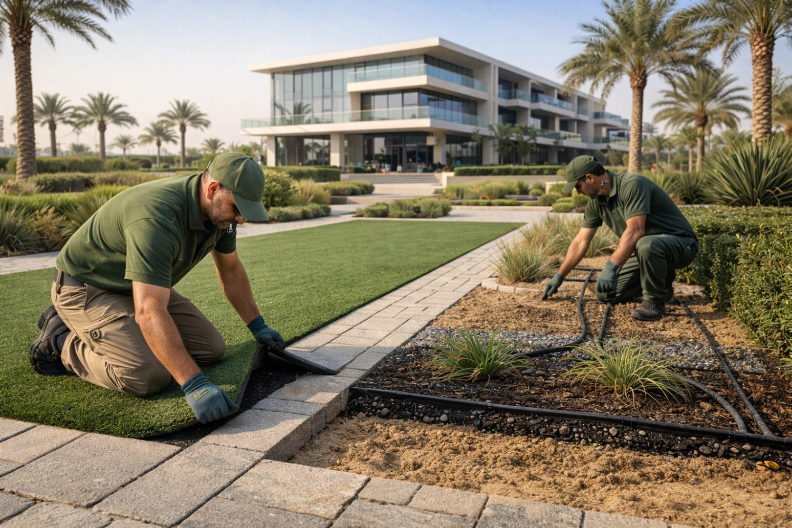 High performance commercial landscaping Dubai