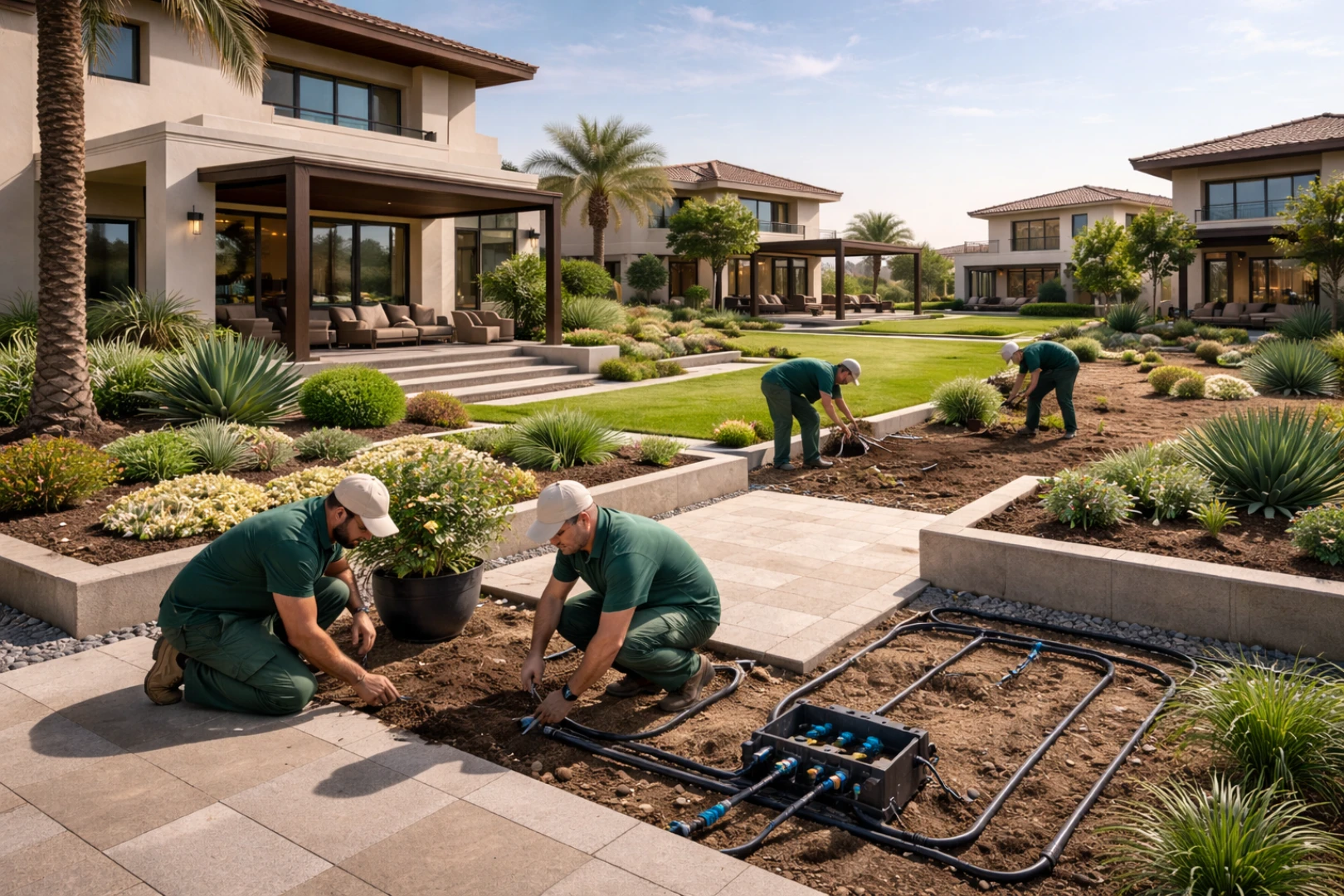 Upgraded planting garden renovation Dubai