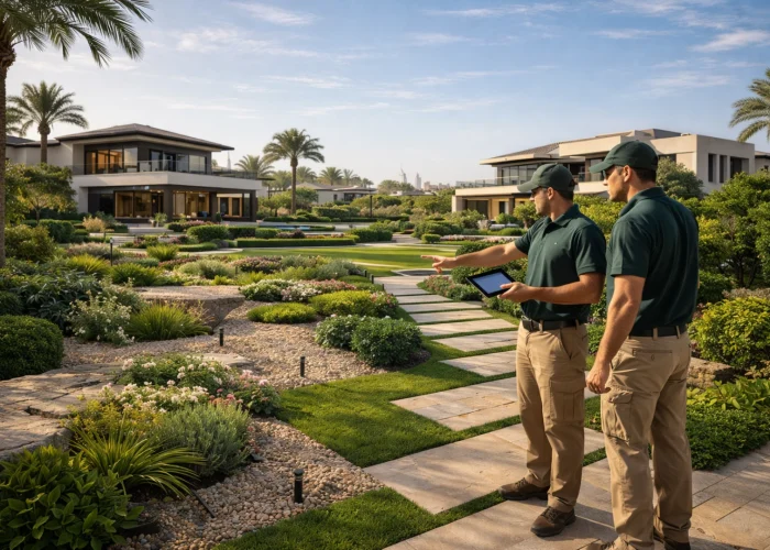 Custom garden design Dubai villas