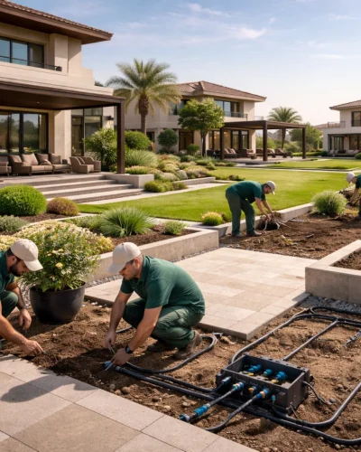 Upgraded planting garden renovation Dubai